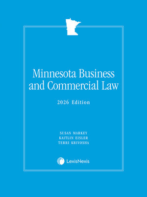 cover image of Minnesota Business and Commercial Law